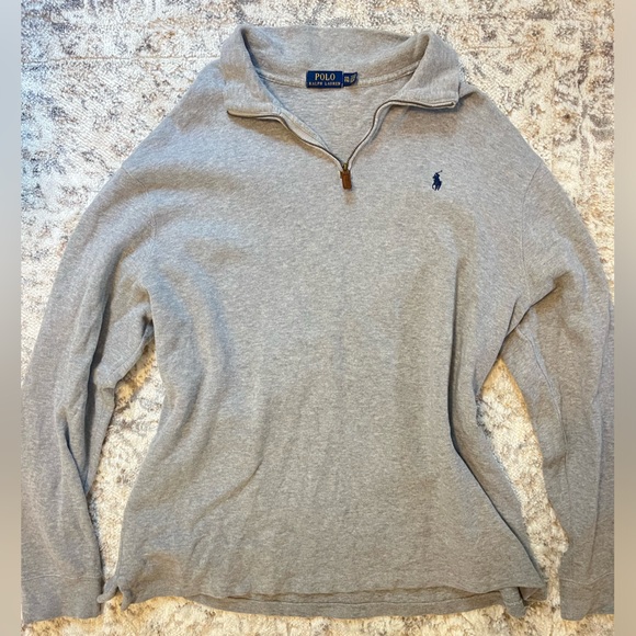 Polo Ralph Lauren Other - Polo by Ralph Lauren Gray Quarter-Zip Sweater